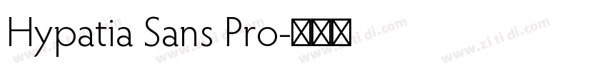 Hypatia Sans Pro字体转换